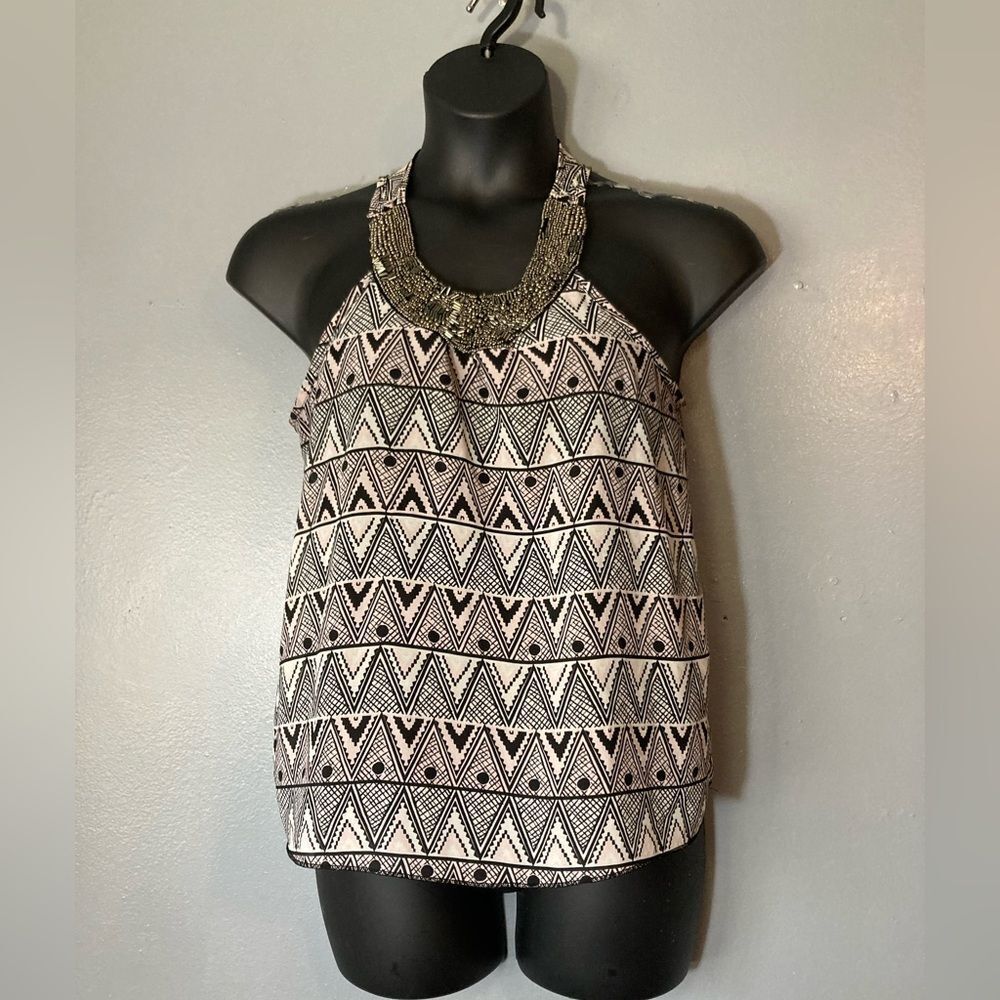 Charlotte Russe beaded halter top